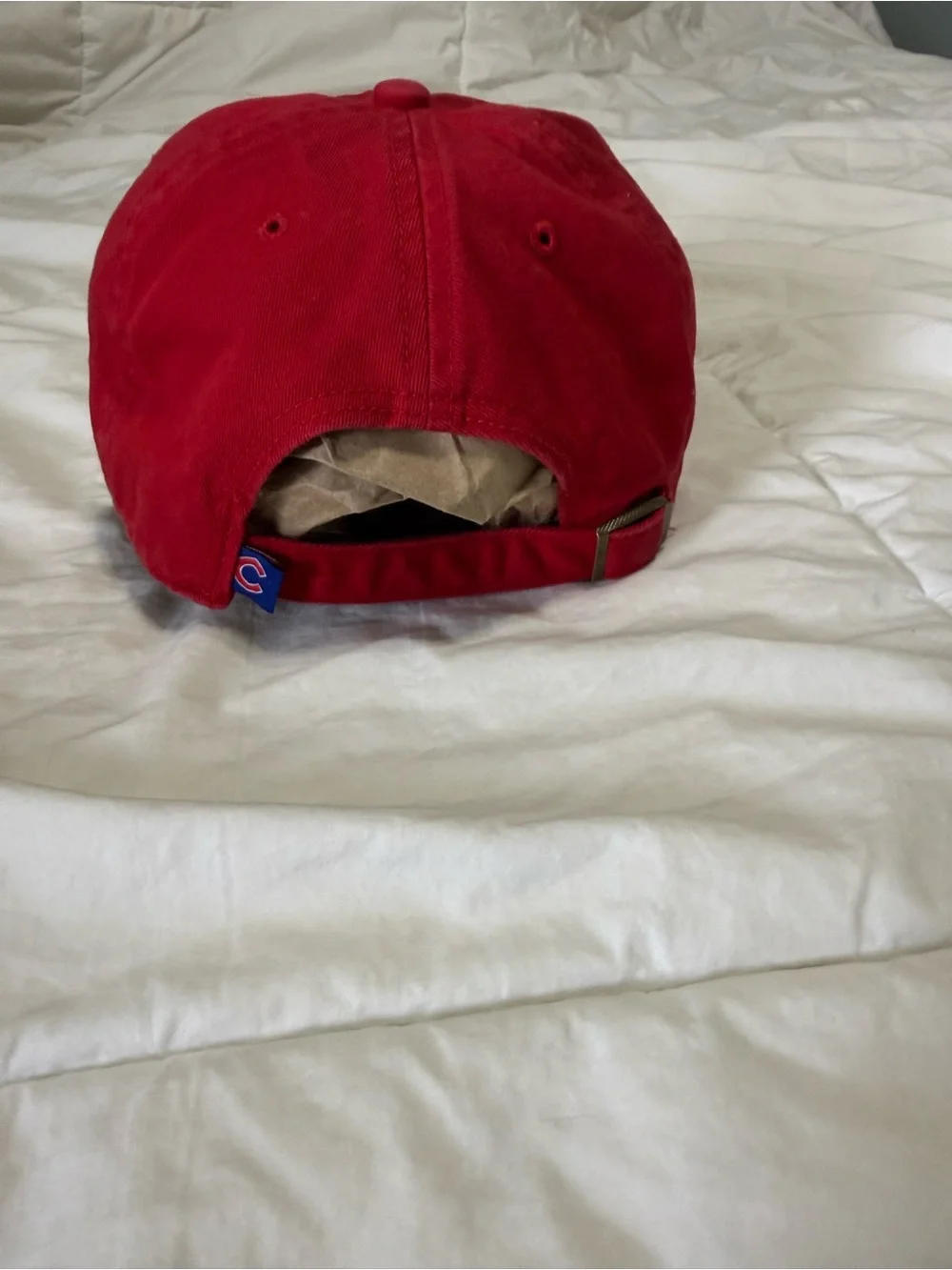 '47 men’s Chicago Cubs Red Baseball Cap with Blue & White Logo